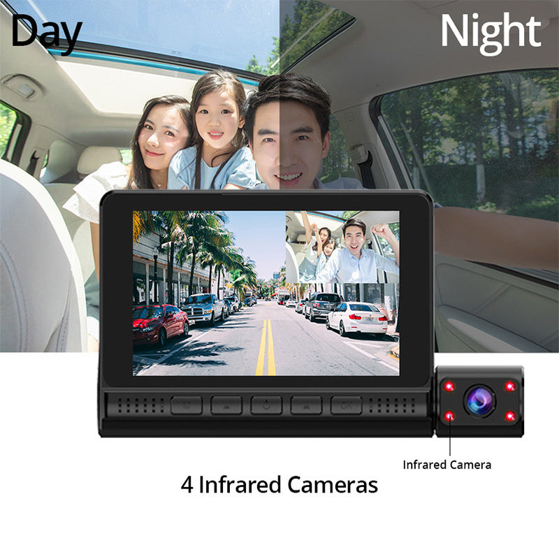 Dash Cam for Car 1080P DVR Front and Rear View Night Vision Loop Recording Car Electronics