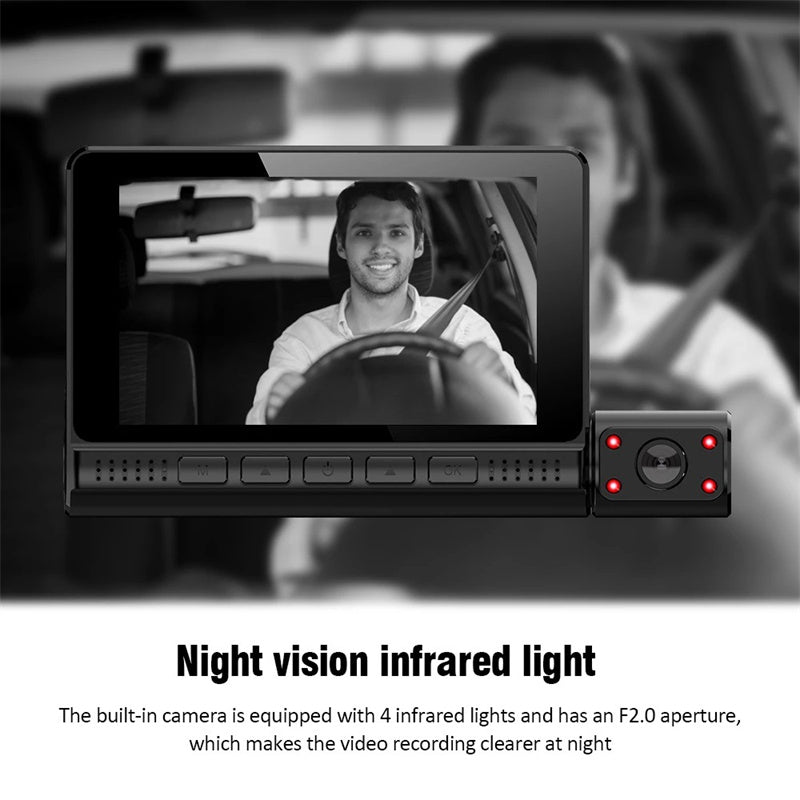 Dash Cam for Car 1080P DVR Front and Rear View Night Vision Loop Recording Car Electronics
