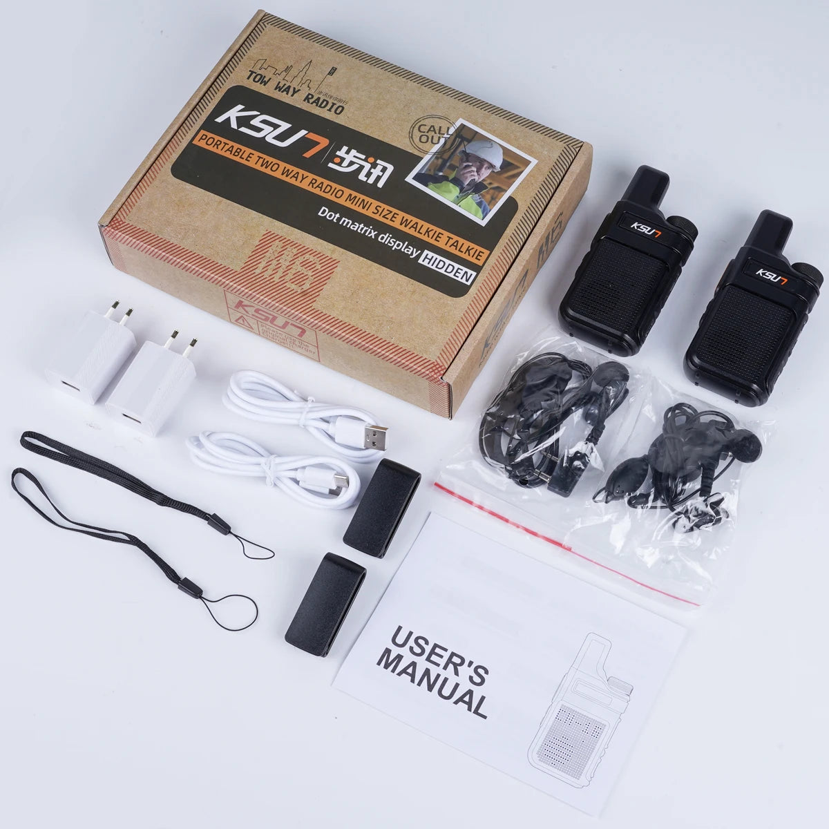 Walkie Talkie Portable Mini Communication Radio Profesional PMR 446 Talkie Walkies Two Way Radio Transceiver KSUN M6 Quality