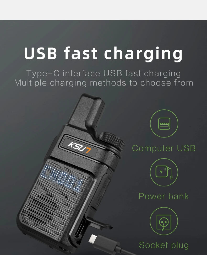 Walkie Talkie Portable Mini Communication Radio Profesional PMR 446 Talkie Walkies Two Way Radio Transceiver KSUN M6 Quality