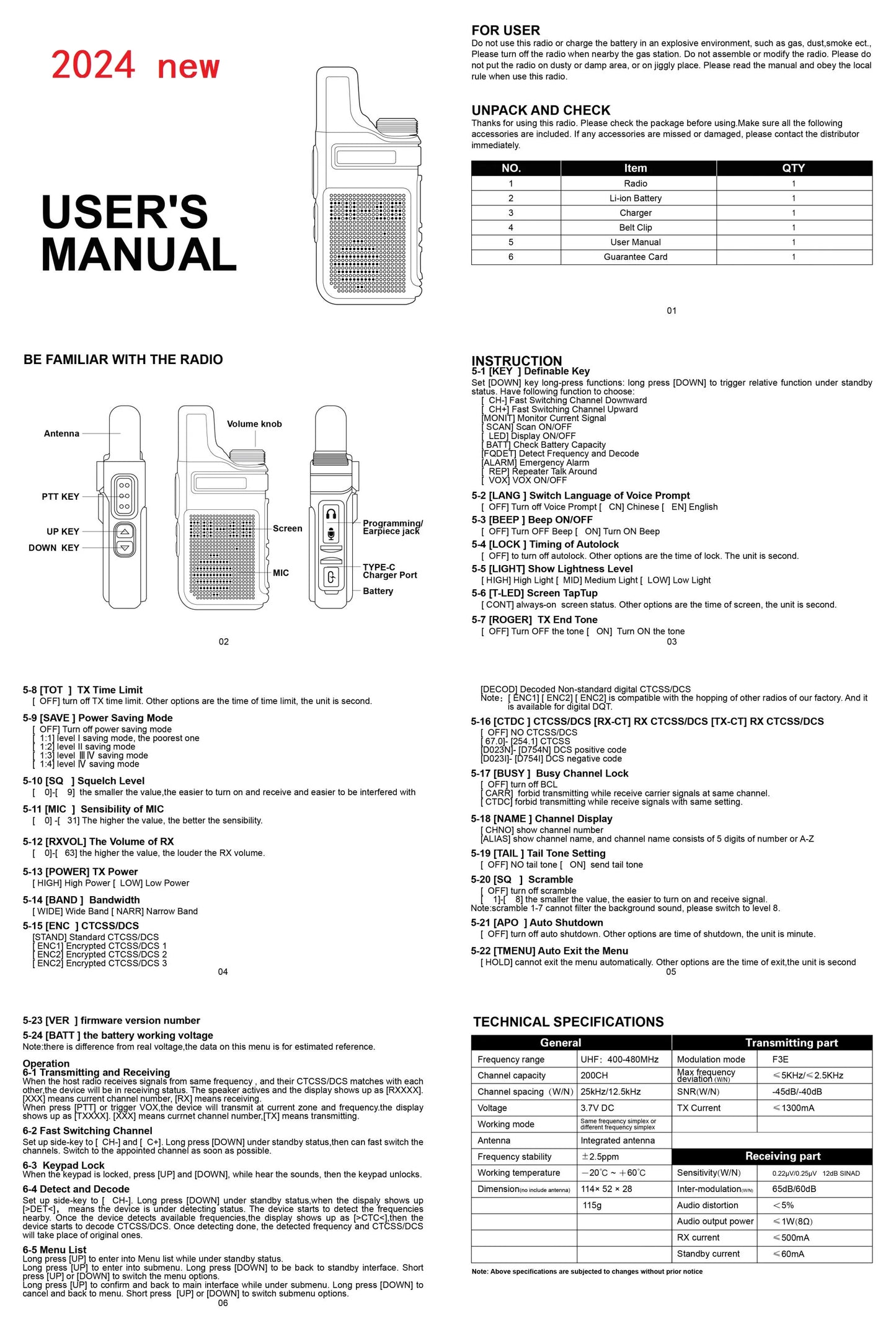 Walkie Talkie Portable Mini Communication Radio Profesional PMR 446 Talkie Walkies Two Way Radio Transceiver KSUN M6 Quality