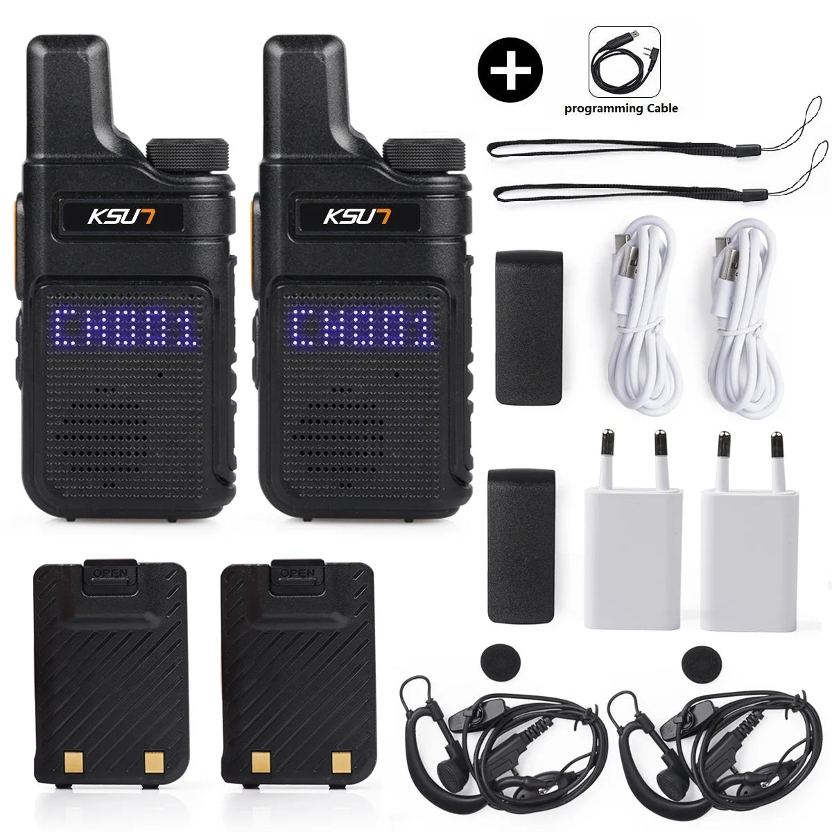 Walkie Talkie Portable Mini Communication Radio Profesional PMR 446 Talkie Walkies Two Way Radio Transceiver KSUN M6 Quality
