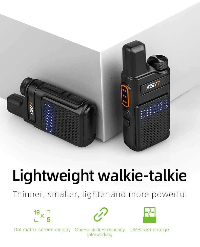 Walkie Talkie Portable Mini Communication Radio Profesional PMR 446 Talkie Walkies Two Way Radio Transceiver KSUN M6 Quality
