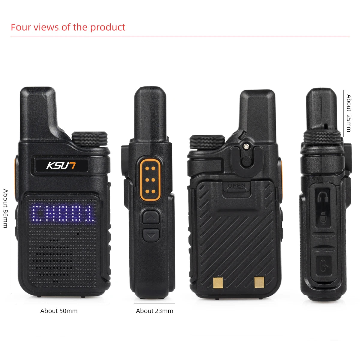 Walkie Talkie Portable Mini Communication Radio Profesional PMR 446 Talkie Walkies Two Way Radio Transceiver KSUN M6 Quality