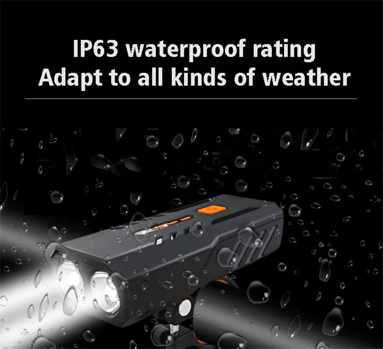 5000 mAh Bicycle Light Front Set Headlight Lantern For Bike Flashlight Rechargeable Lamp Running Led Usb Mtb Lights Taillight