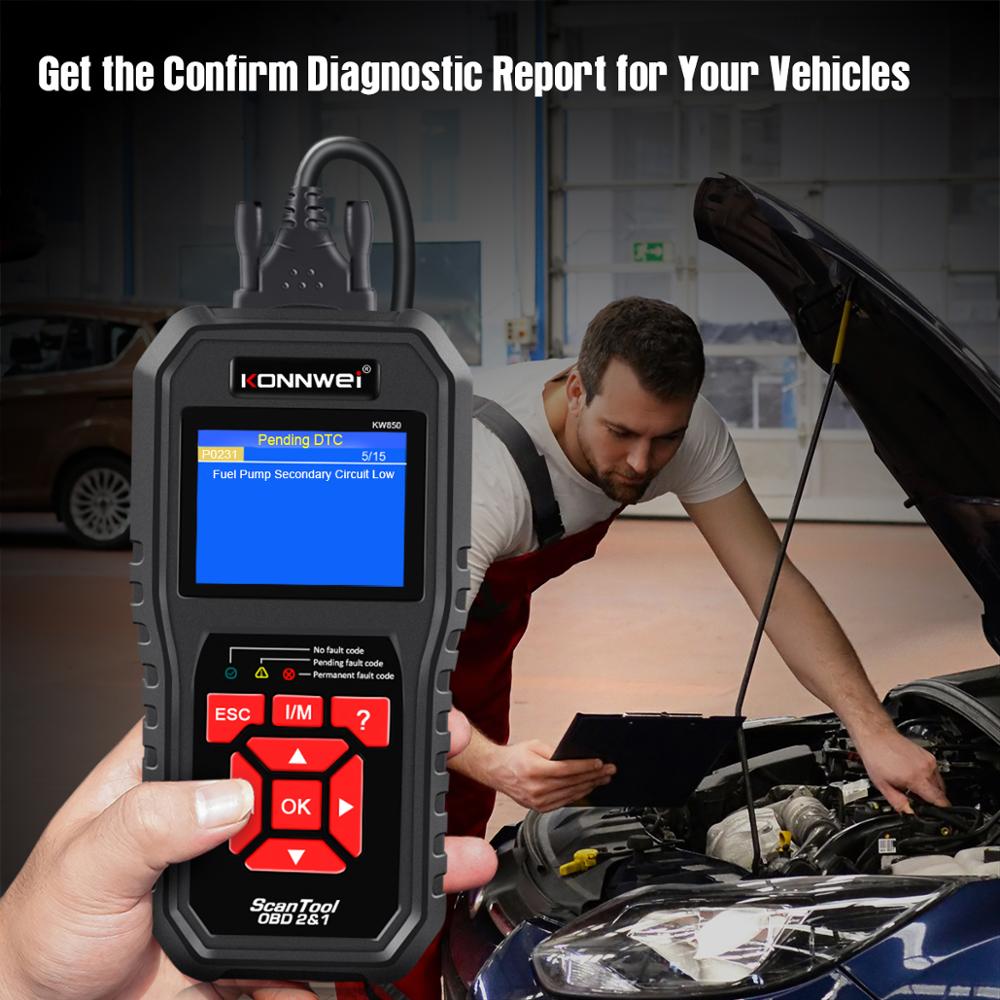 OBD2 Car Diagnostic Scanner Check Engine Automotive Car Scanner Code Reader Black