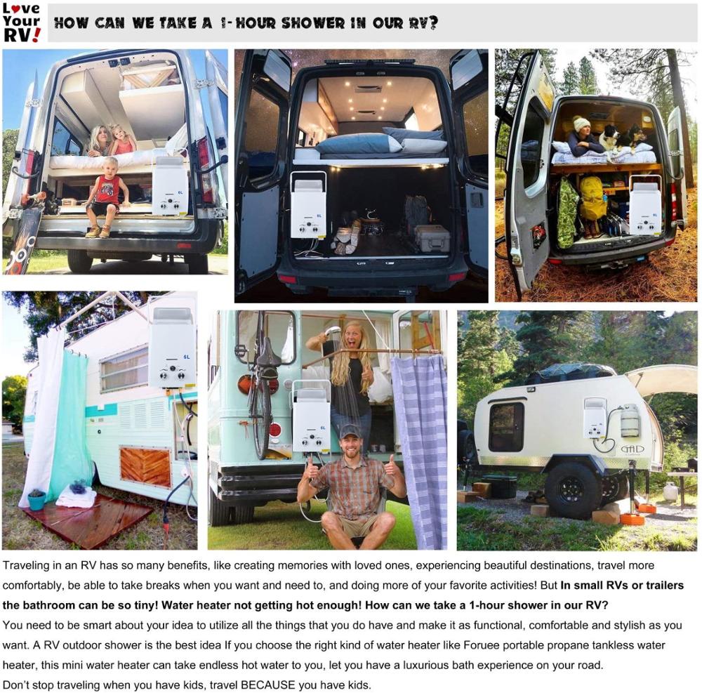 CAMPING LPG Gas INSTANT HOT WATER SHOWER HEATER