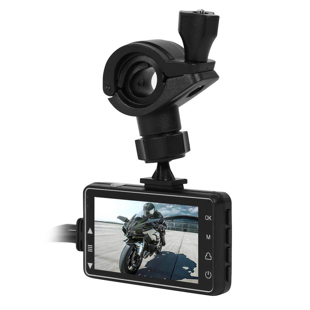 SE300 1080P Motorcycle DVR Dash Cam with Front and Rear View.