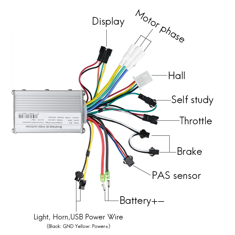 Hot Sale Mayebikes S5 36V Aluminum Alloy Electric Scooter Controller Kit LCD Display 250W 350W Brushless Motor Water-proofed