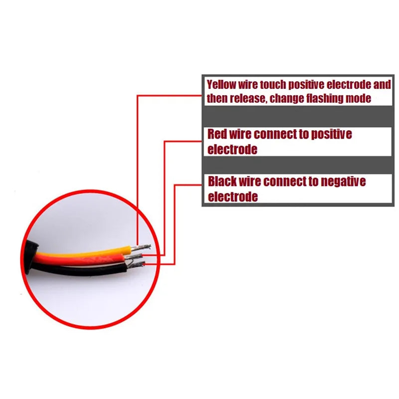 20PCS 12v-24v LED Strobe Light 6LED Flash Light Truck Trailer Lights Warning Hazard Car Emergency Lights For Vehicles