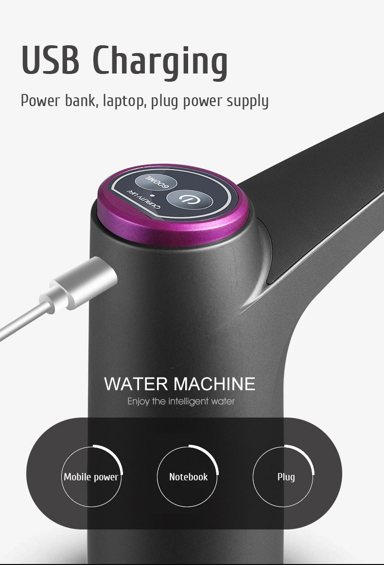 Electric Water Dispenser Water Pump USB Charge.
