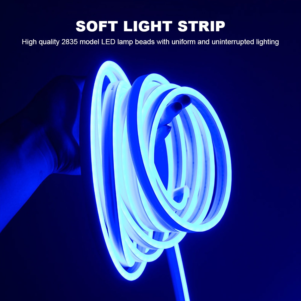 For Tesla Model Y 21-23 4 Colors Car Trunk LED Lamp Strip 12V IP65 Waterproof Interior Lights