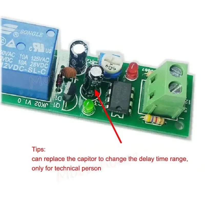 NE555 DC 12V Adjustable Time Trigger unlimited Cycle Timer Delay Turn On OFF Relay Switch Module Control