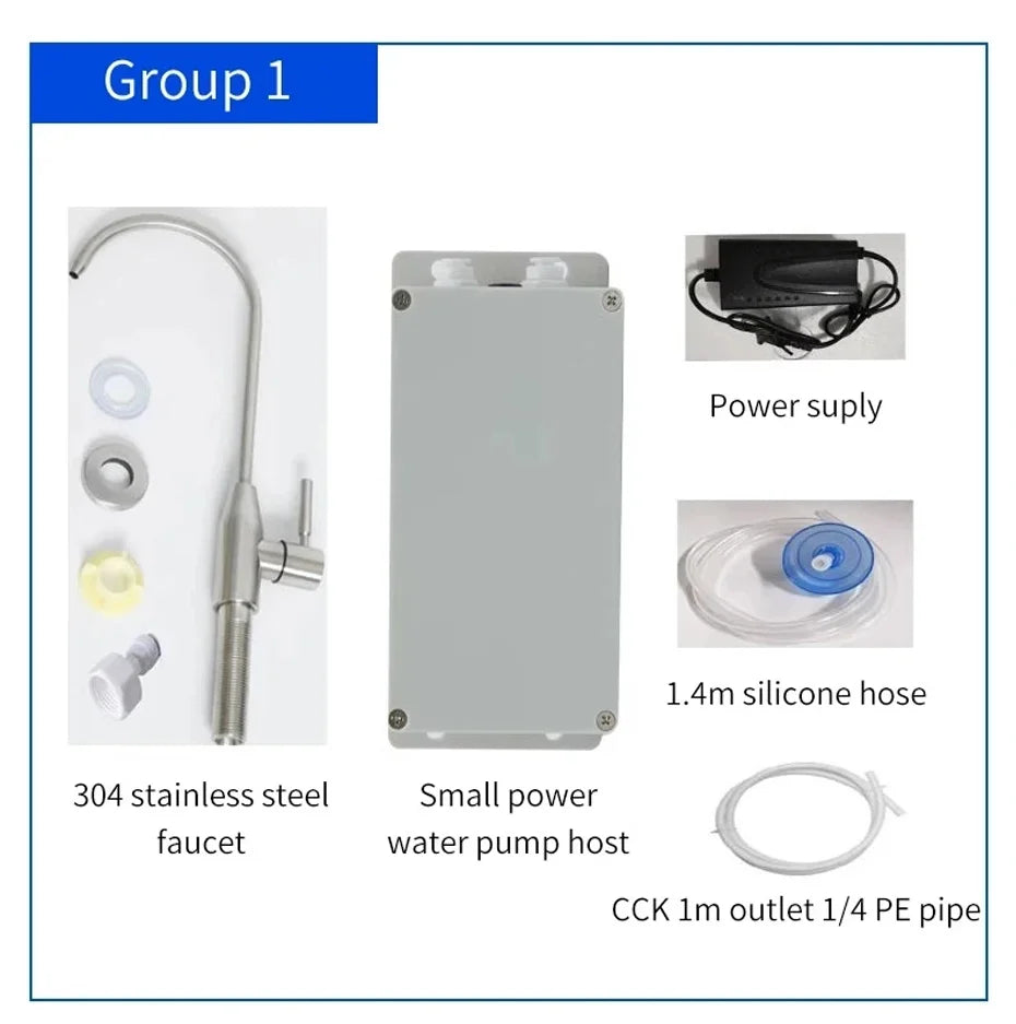 Electric Faucet Water Pump 12V 1.5L/min Faucet Automatic Suction Pump Caravan Electric kitchen Water Pump For kitchen
