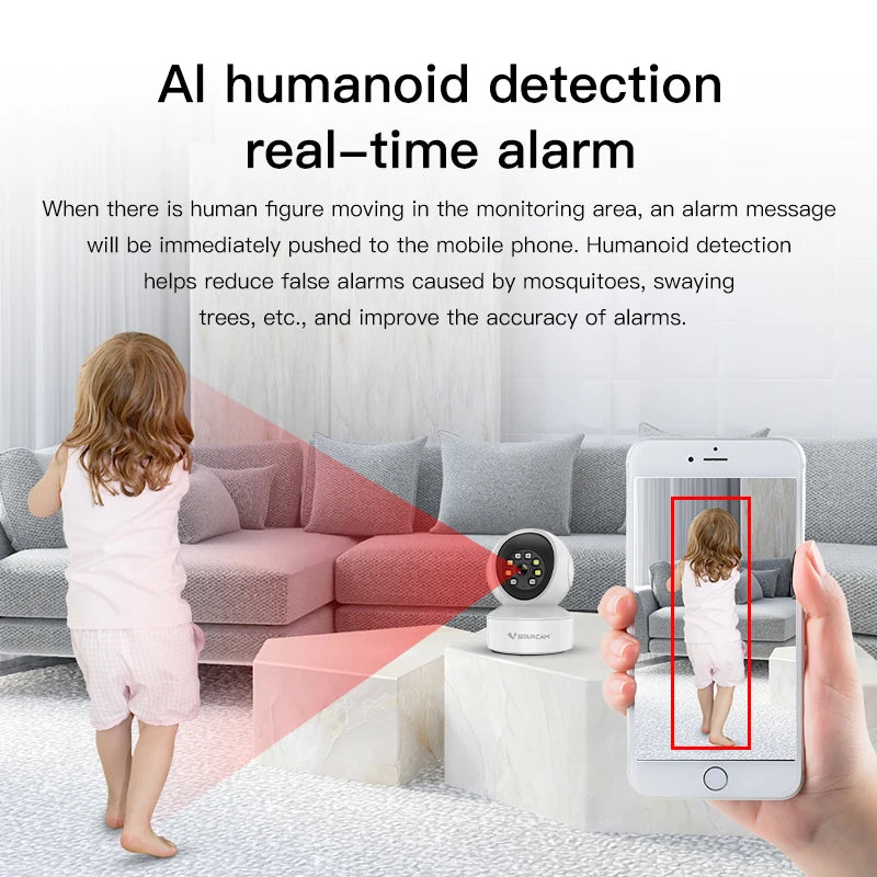Vstarcam CS49-L 1296P 3MP Dome Mini IP Camera Wifi Security Camera IR Night Home Surveillance Camera Baby Monitor