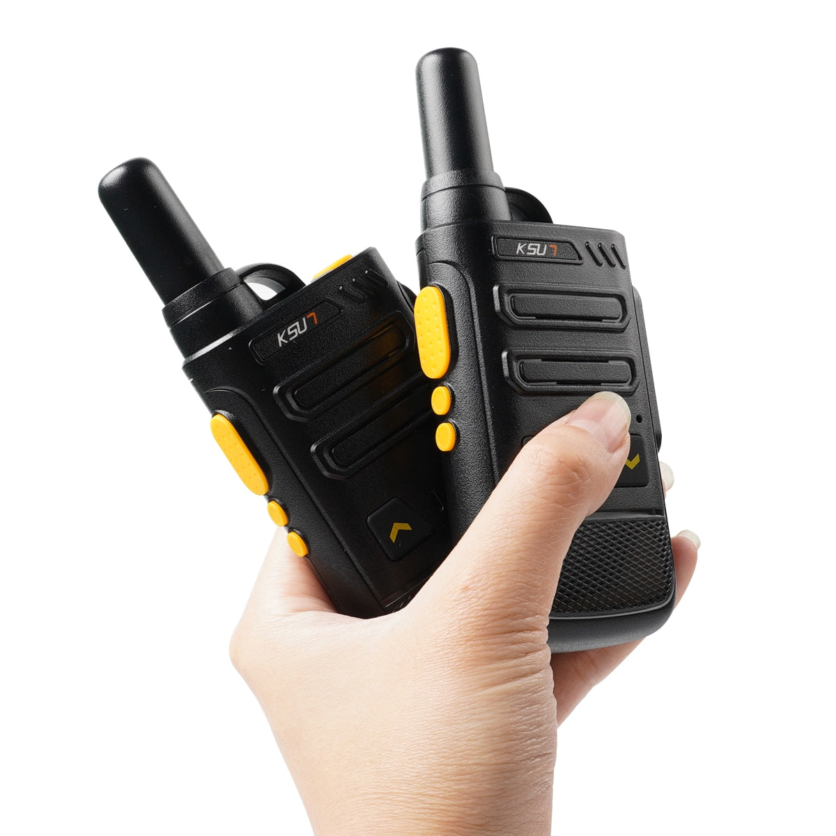 Walkie Talkie Rechargeable Battery Thin Uhf Wireless 16 Channel.