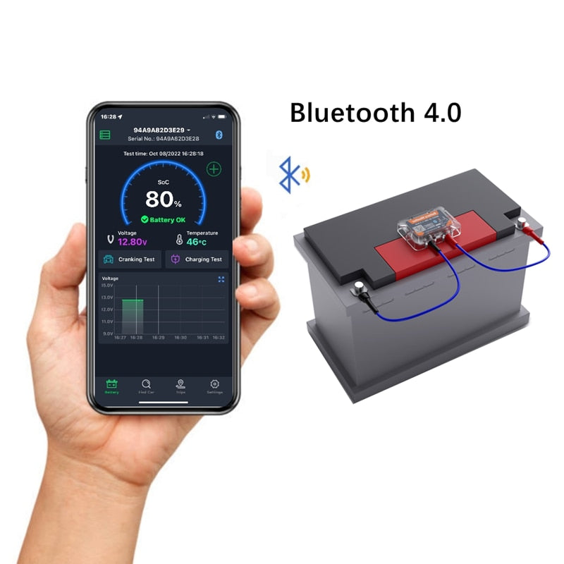 Wireless Bluetooth 4.0 12V Battery Monitory