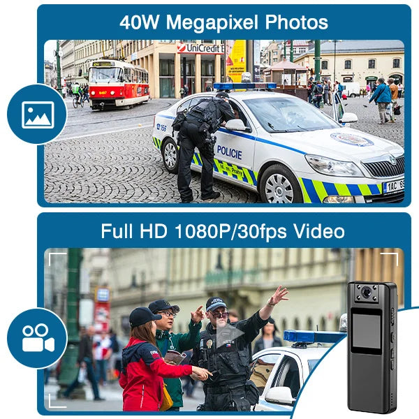 BOBLOV A22 Small Body Camera LCD Screen Cam IR Night Vision Body Camera 1080P Recording Motion Detection Cycling Bike Car Cam