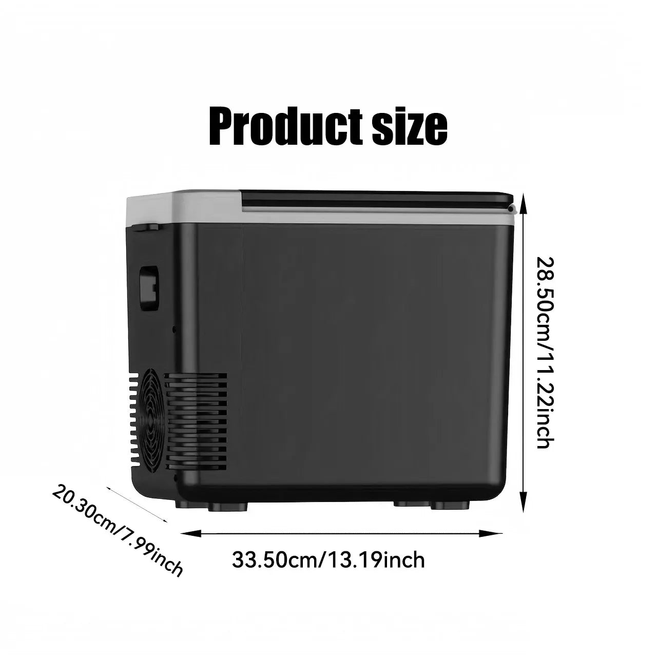 220V Home Refrigerator 12V Car Refrigerator Outdoor Freezer Heater 10L Mini Auto Cooler & Warmer Electric Fridge Portable Icebox