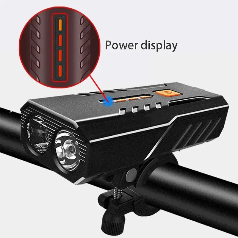 5000 mAh Bicycle Light Front Set Headlight Lantern For Bike Flashlight Rechargeable Lamp Running Led Usb Mtb Lights Taillight