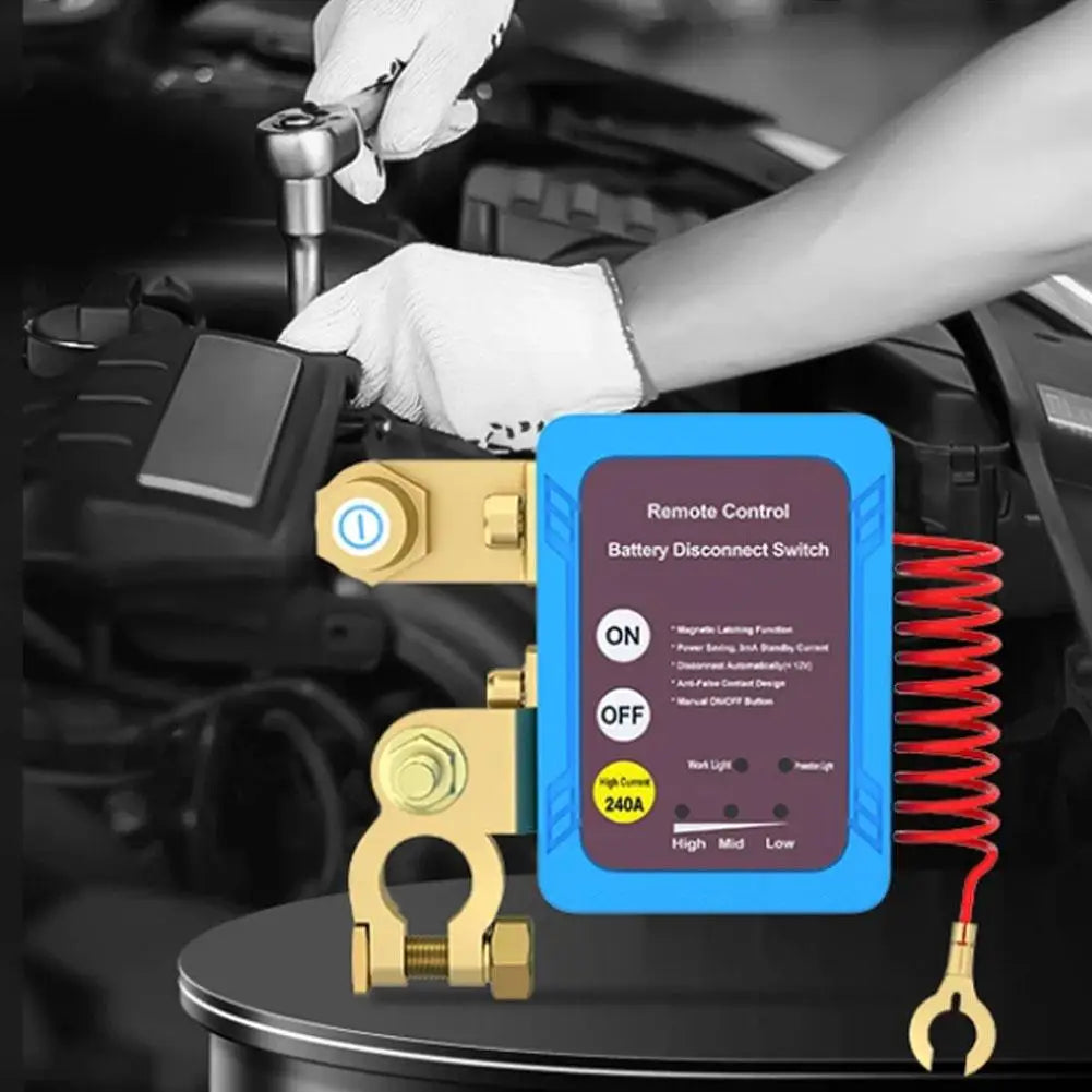 Remote Battery Disconnect Switch Kill Switch Remote Control Switch For Auto and motor home.