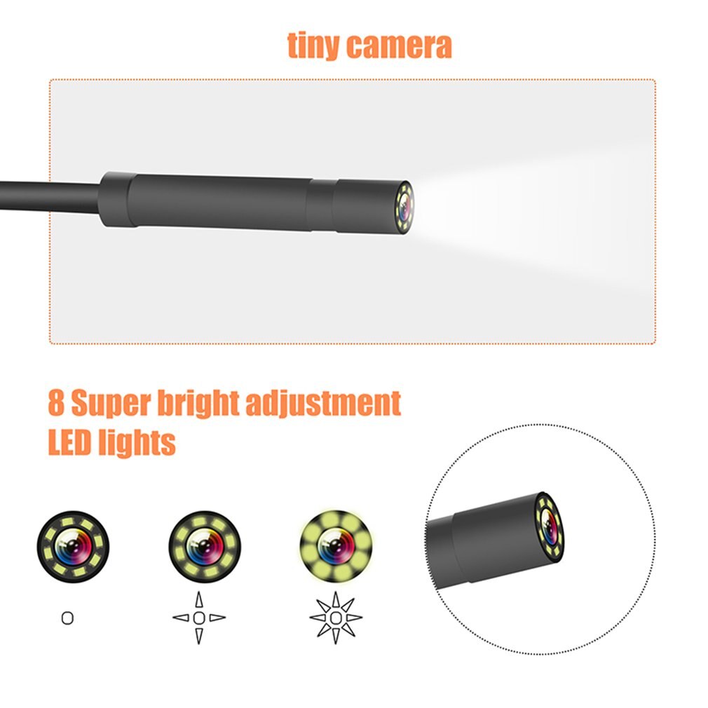 Endoscope Camera 1080P High Definition 4.3 Inch Screen.