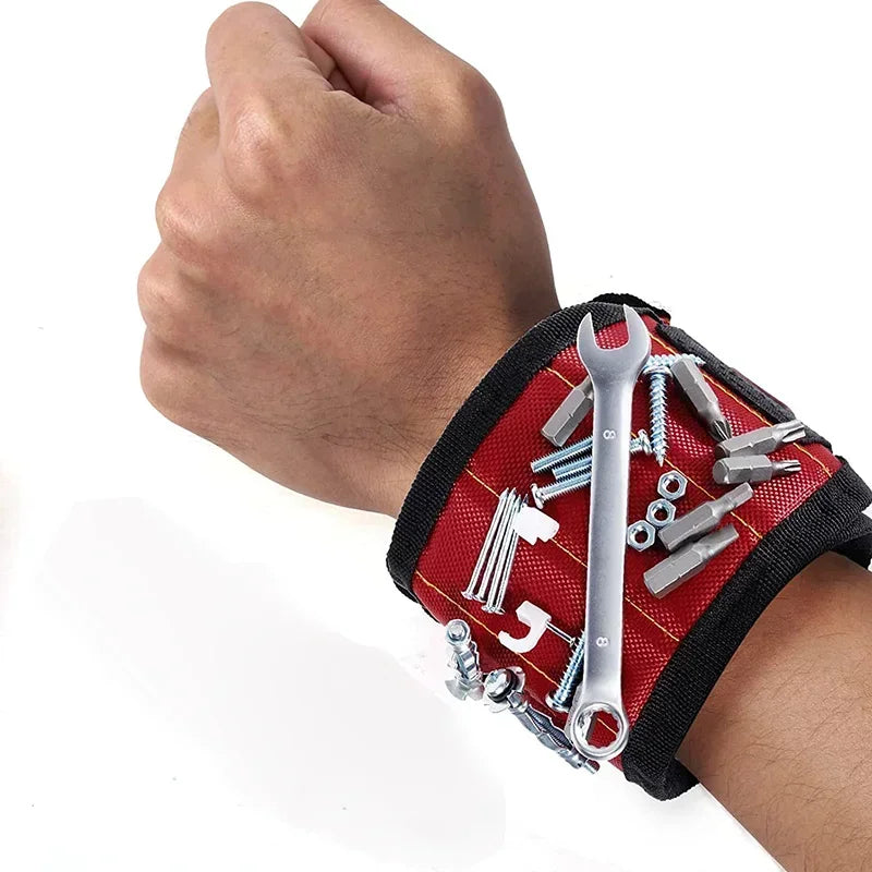 Magnetic Wristband for Holding Screws, Nails Drilling Bits,