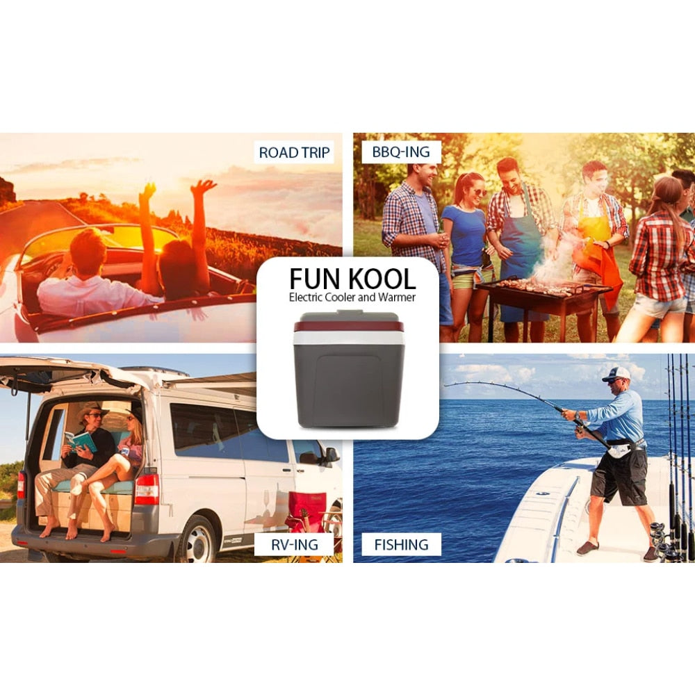 Iceless Electric Cooler 12V 24V / 26 Qt. Portable Ice Chest Fridge