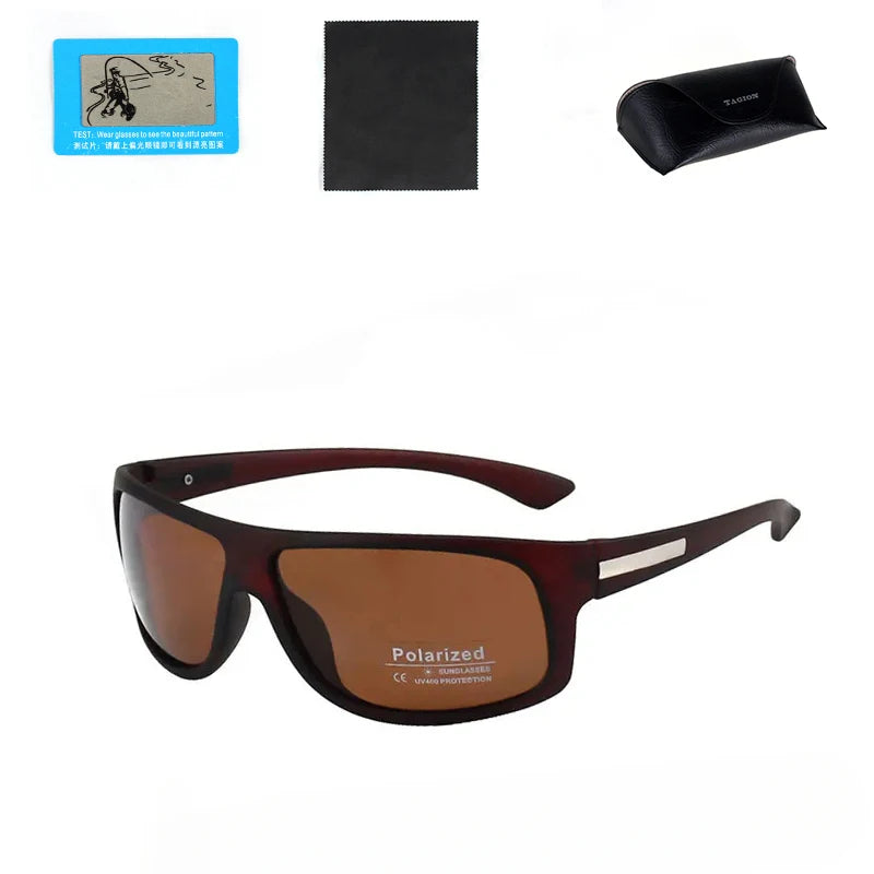Men Sunglasses Fashion Brand Tagion Polarized Sun Glasses Male Casual Sport Cycling Hiking Eyeglasses UV400 Sun Protection 5113