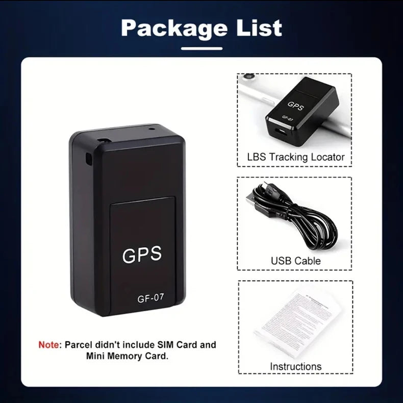 Micro Magnetic GPS Tracker, Mini Anti-Theft Vehicle Motorcycle Real-time Anti-theft Tracking Monitor, Personal Loss Positioning Mini GPS Positioning Device
