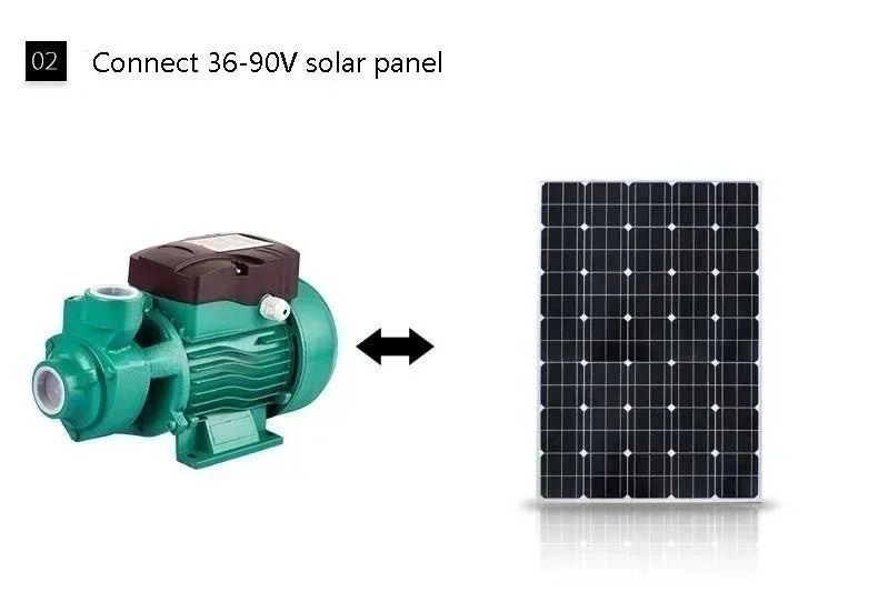 DC 12V 24V 48V Water Pump Brushed Motor Booster Pump QB60 High-lift Large Flow Solar Battery Pump Self-priming Pump