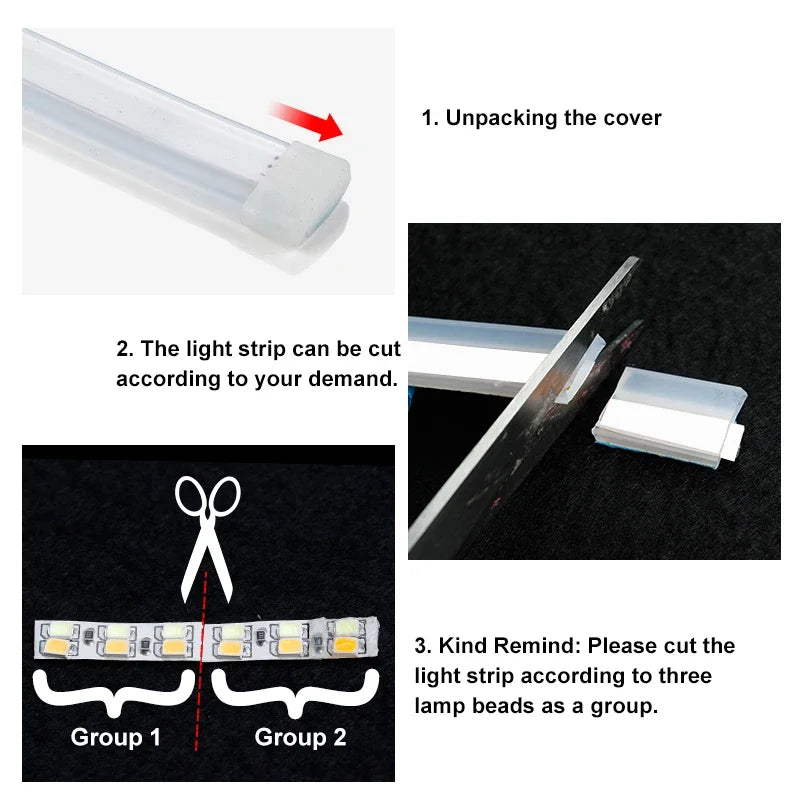 2pcs Car LED DRL Daytime Night Running Light Waterproof Flexible Universal Car Flowing Turning Signal Light Brake LED Strip Lamp
