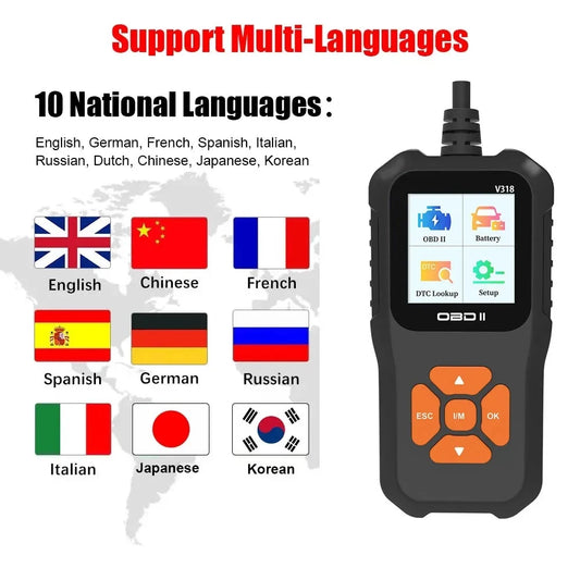 New OBD2 Scanner Professional Auto Engine System Diagnostic 
Lifetime Free Automotive DTC Lookup Code Reader Car Diagnostic Tool