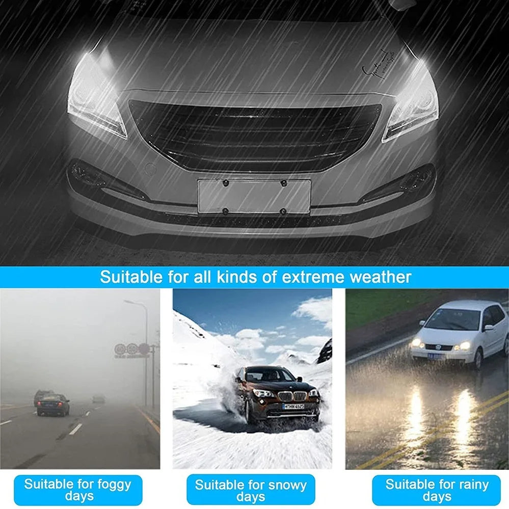 2pcs Car LED DRL Daytime Night Running Light Waterproof Flexible Universal Car Flowing Turning Signal Light Brake LED Strip Lamp