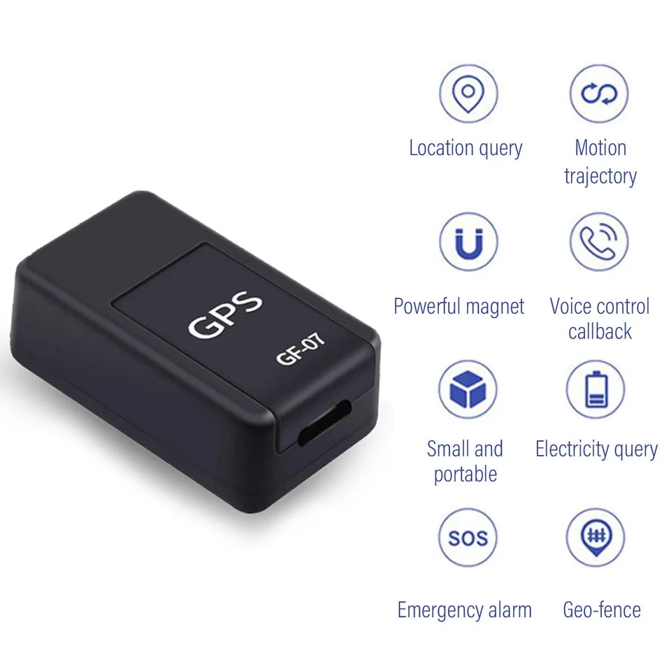Micro Magnetic GPS Tracker, Mini Anti-Theft Vehicle Motorcycle Real-time Anti-theft Tracking Monitor, Personal Loss Positioning Mini GPS Positioning Device