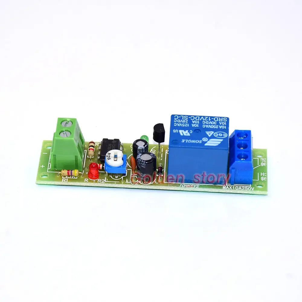 NE555 DC 12V Adjustable Time Trigger unlimited Cycle Timer Delay Turn On OFF Relay Switch Module Control