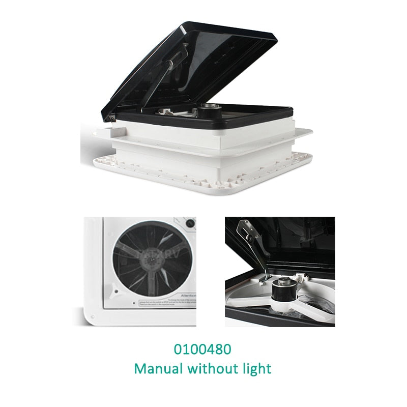 Camper DC12V Exhaust Fan With Stainless Steel Insect Screen