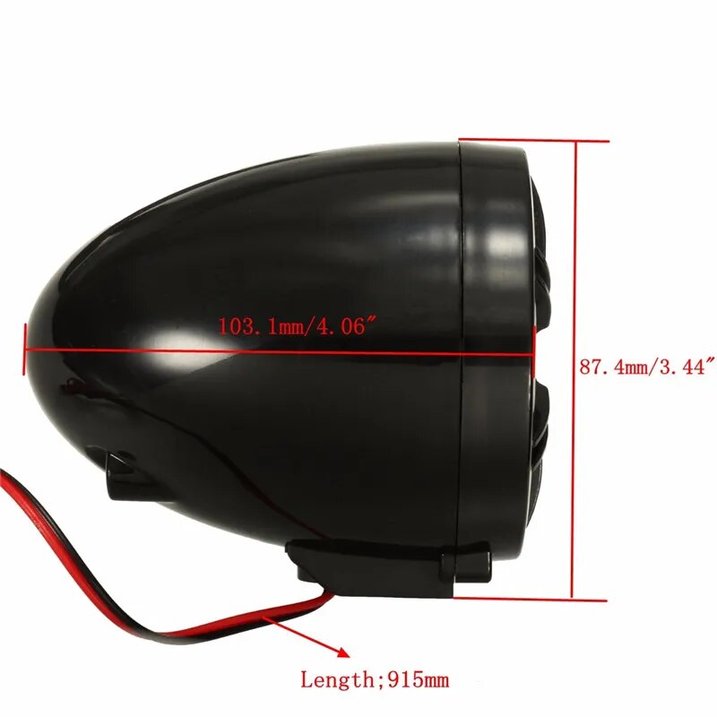 12V Motorcycle Sound System Bluetooth Audio Remote