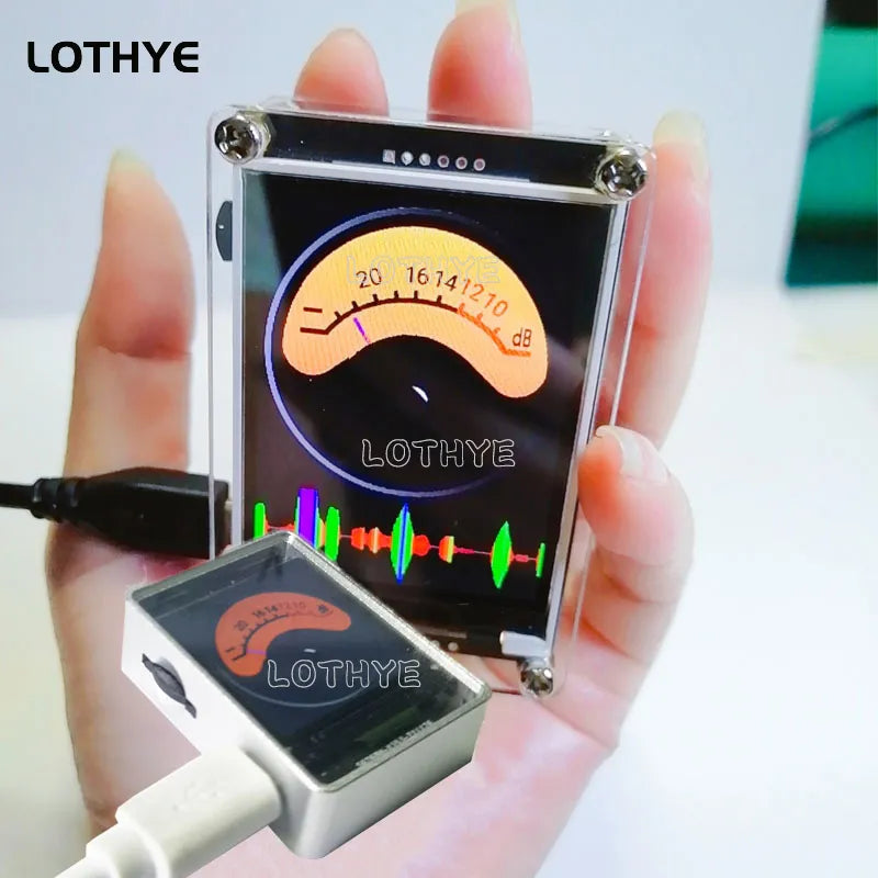 Voice activated 1.3 Inch Music Spectrum VU Meter
Rhythm Level Indicator