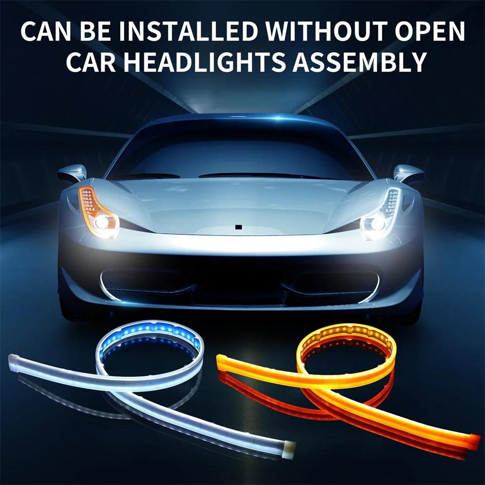 Daytime Running Lights Yellow Turn Signal Lamps