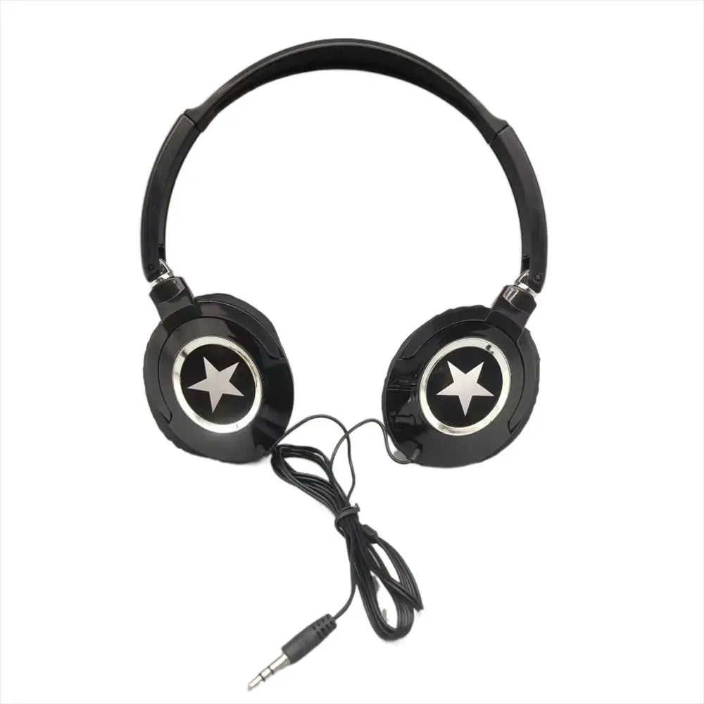 Over-Ear Wired Headphones HiFi Bass Stereo Adjustable Headset with 3.5mm Connector for PC Mobile Active Noise-Cancellation