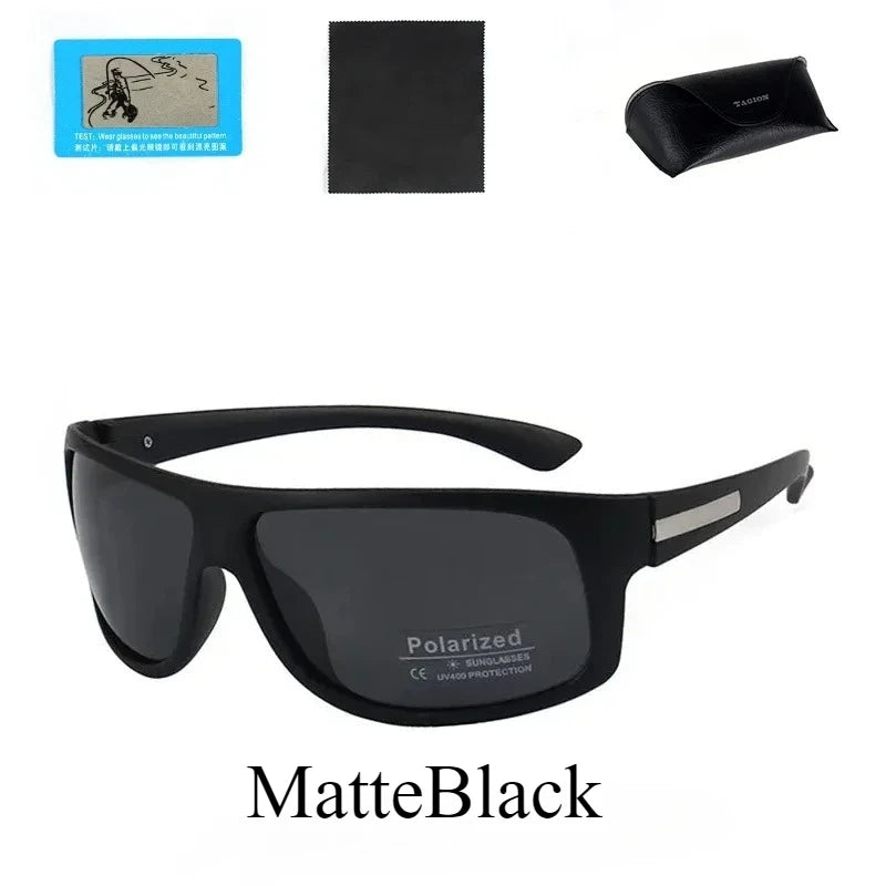 Men Sunglasses Fashion Brand Tagion Polarized Sun Glasses Male Casual Sport Cycling Hiking Eyeglasses UV400 Sun Protection 5113