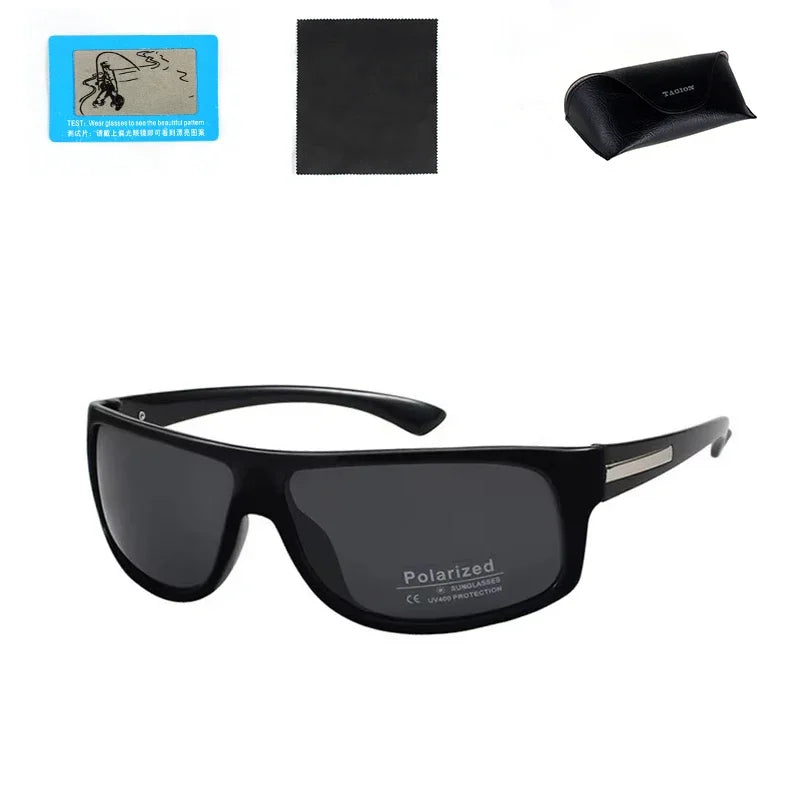 Men Sunglasses Fashion Brand Tagion Polarized Sun Glasses Male Casual Sport Cycling Hiking Eyeglasses UV400 Sun Protection 5113