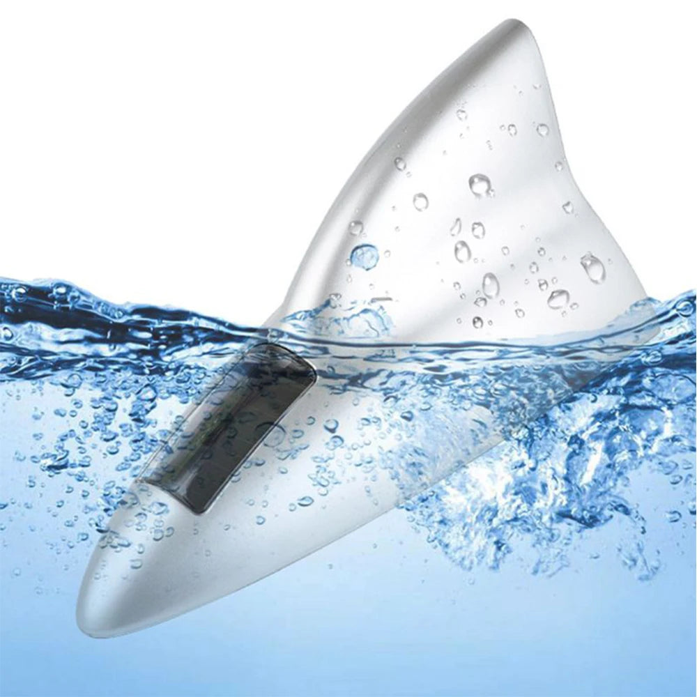 Car Solar LED Anti Collision Light Warning Lights Universal Shark Fin Antenna Light Automobile Modeling Decorating Accessories
