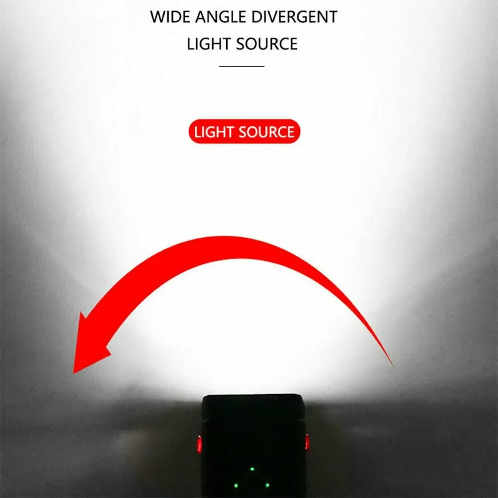 Front Bike Light USB Rechargeable Power Display Bicycle Led Light Waterproof Bicycle Headlight Flashlight Cycling Accessories
