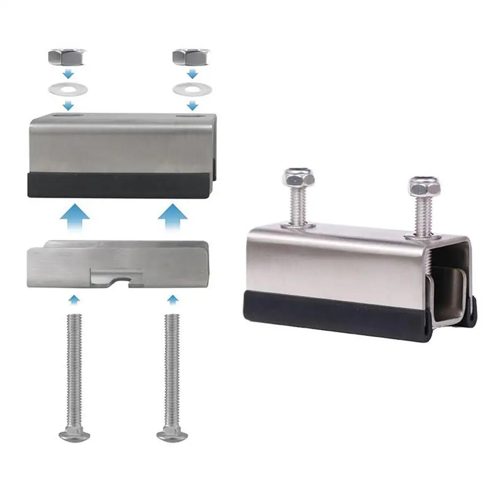 RV Solar Panel Mounting Brackets 4X Solar Panel Brackets Stainless Steel Photovoltaic Stand For Camping Trailer Yacht Wall Boat