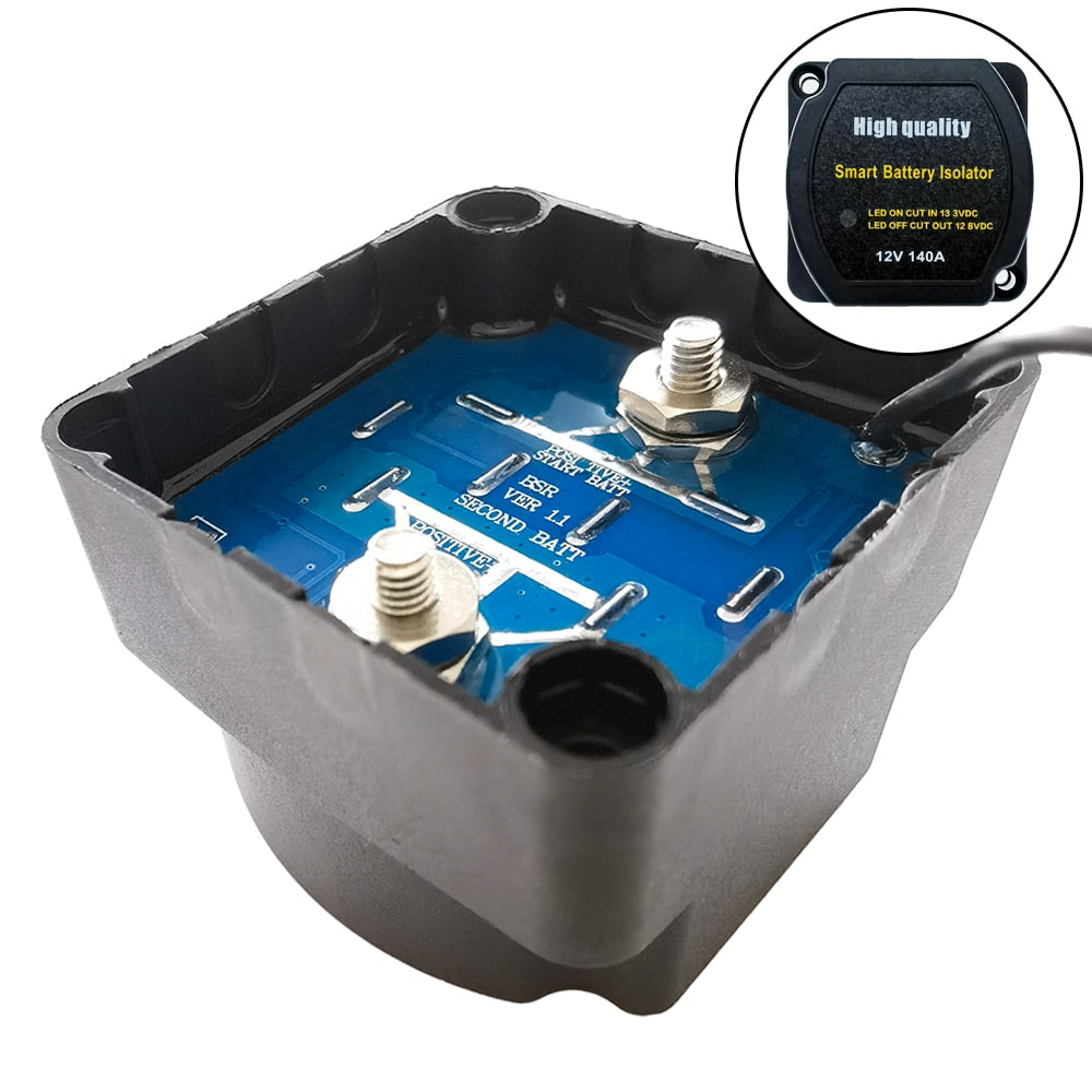 Voltage Sensitive Dual Battery System Digital Display for Camper Car RV Yacht