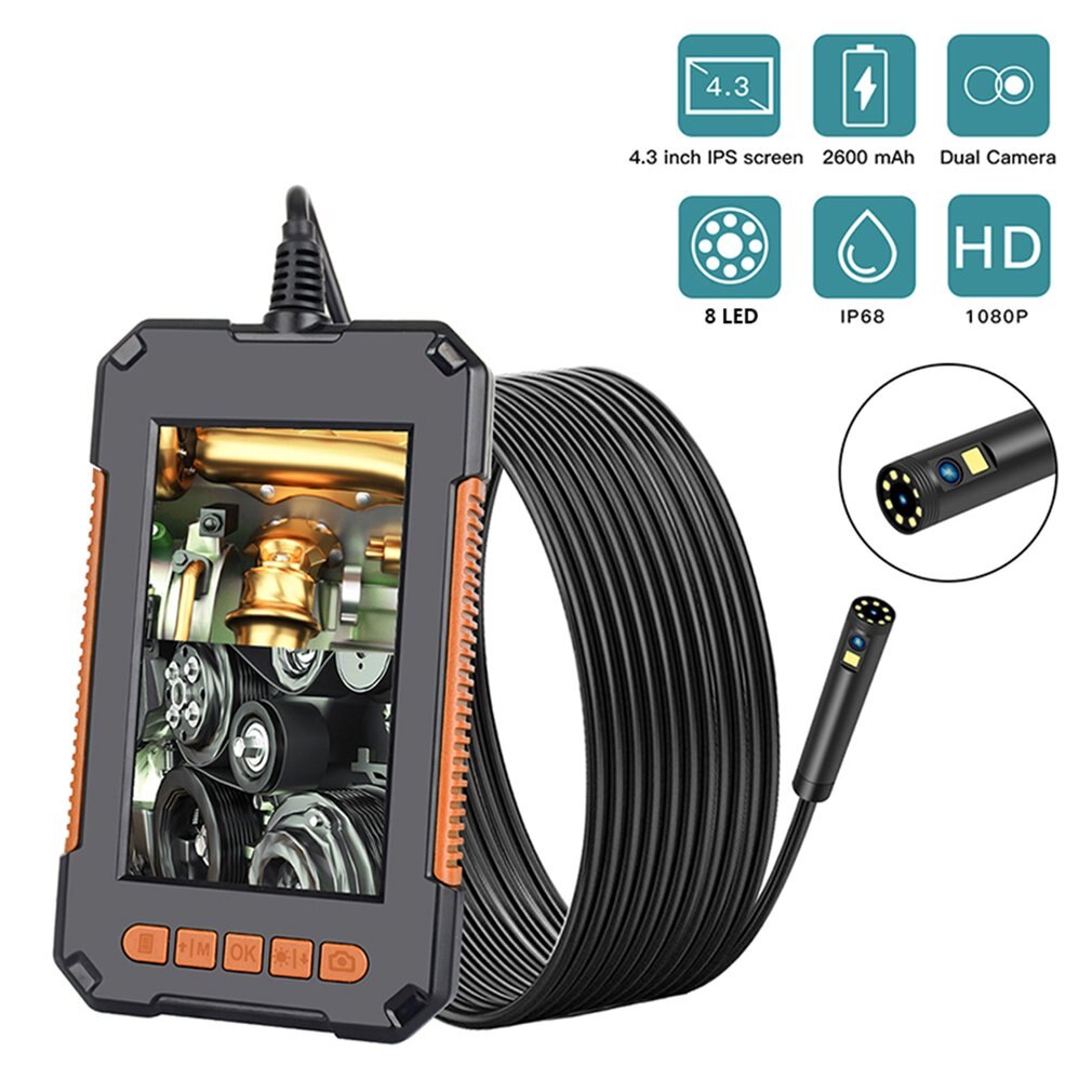Endoscope Camera 1080P High Definition 4.3 Inch Screen.