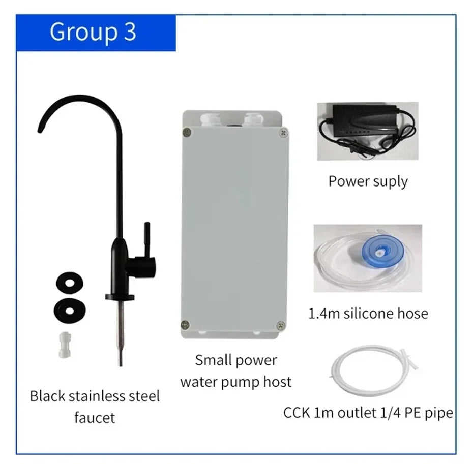 Electric Faucet Water Pump 12V 1.5L/min Faucet Automatic Suction Pump Caravan Electric kitchen Water Pump For kitchen