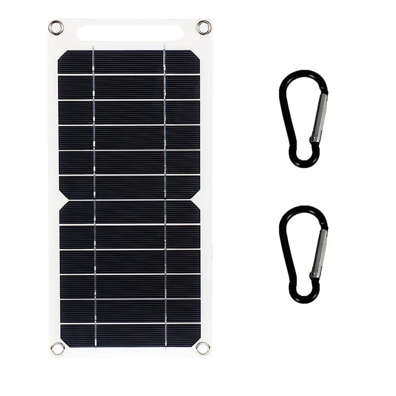 30Watt Solar Panel With USB Waterproof Outdoor Hiking And Camping Portable Battery Mobile Phone Charging Bank Charging Panel 6.8V